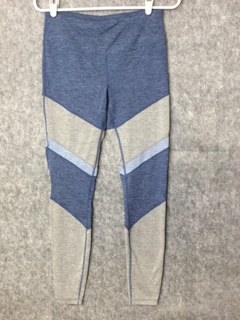 Serene Tangerine Women's Colorblock Leggings Blue Gray Workout Yoga Size Small